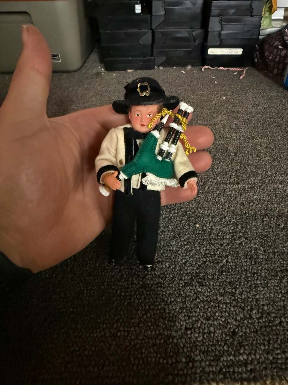 Vintage Mid-Century Austrian Salzburg Souvenir Boy Doll with Bagpipes